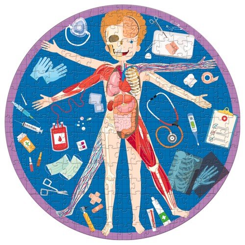 Sassi Travel, Learn and Explore Book and Puzzle Set - All About The Human Body, - www.creativeplayresources.com.au