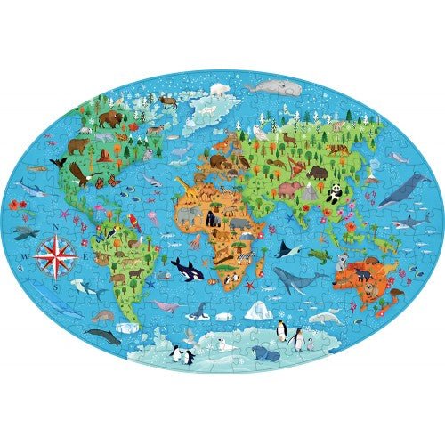 Sassi Travel, Learn and Explore - Puzzle and Book Set - Endangered Species of th - www.creativeplayresources.com.au