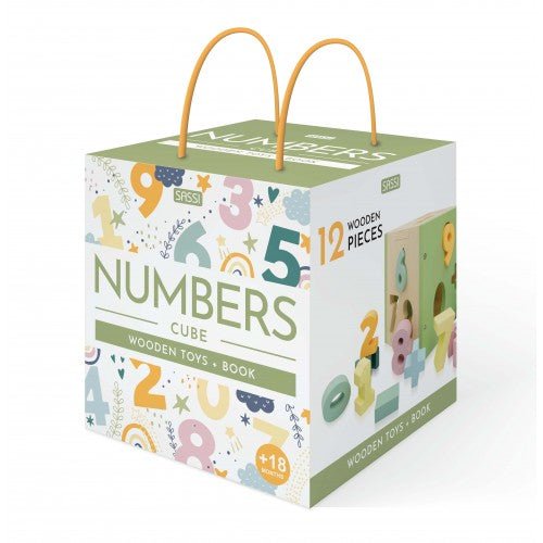 Sassi Wooden Sorting Box and Book - Numbers - www.creativeplayresources.com.au