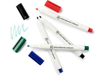 Whiteboard Markers Thin Set of 4 - www.creativeplayresources.com.au